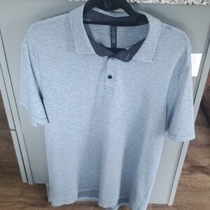 Lulu Lemon Light Blue Polo Shirt XL